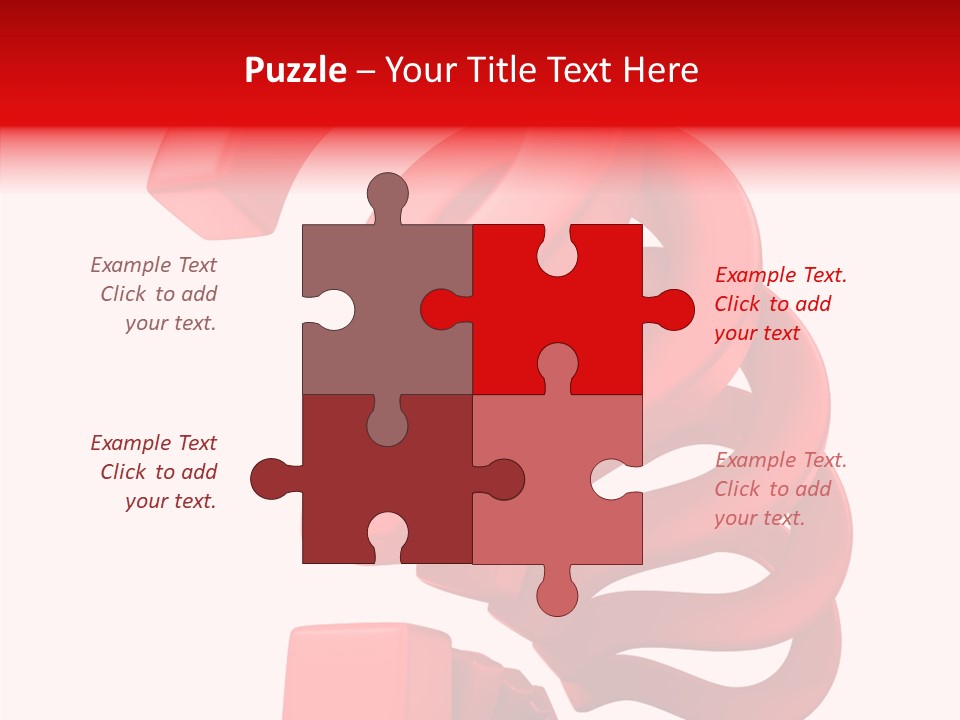 Ask Symbol White PowerPoint Template