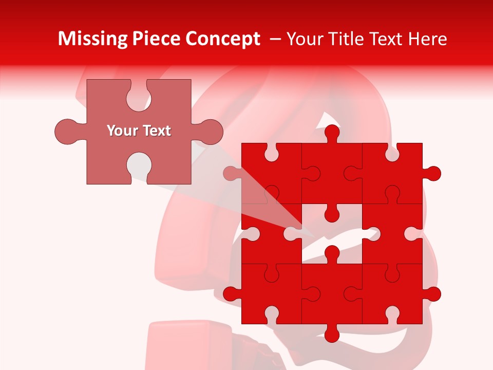 Ask Symbol White PowerPoint Template