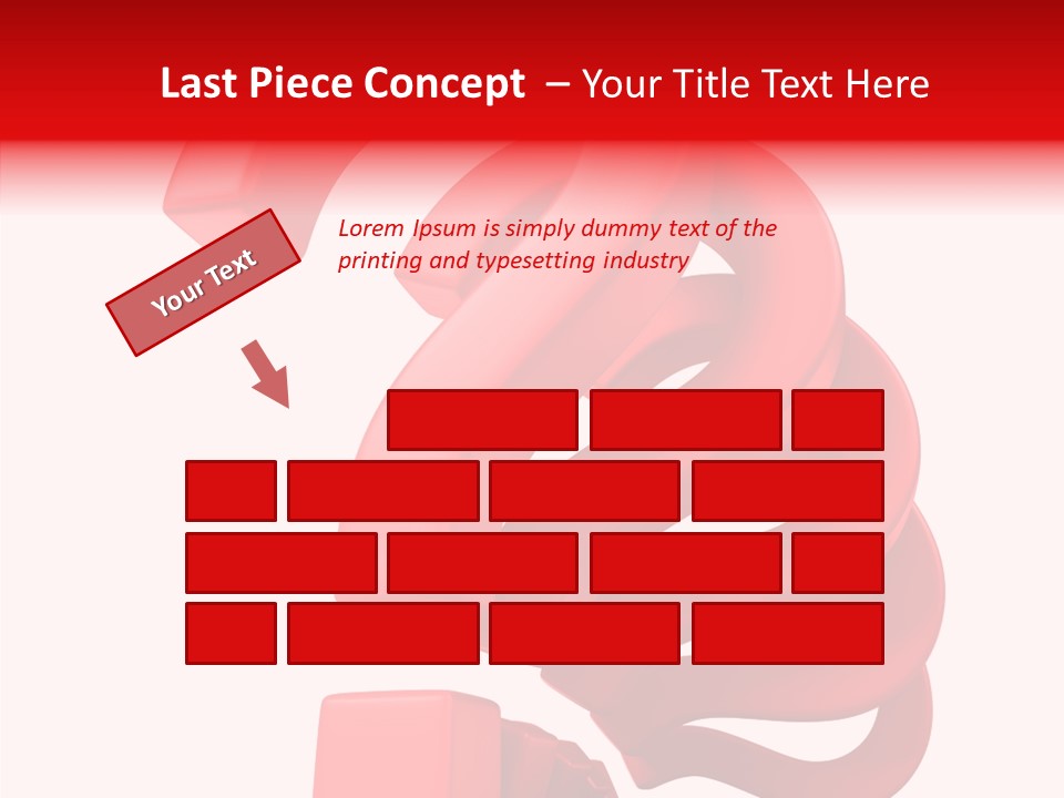 Ask Symbol White PowerPoint Template