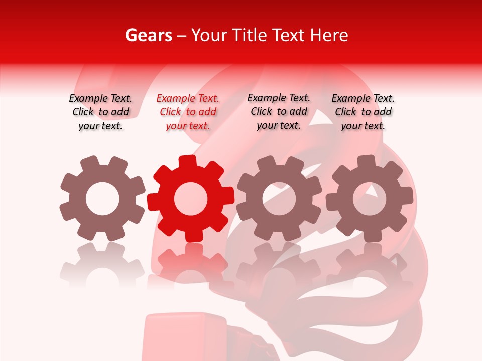 Ask Symbol White PowerPoint Template