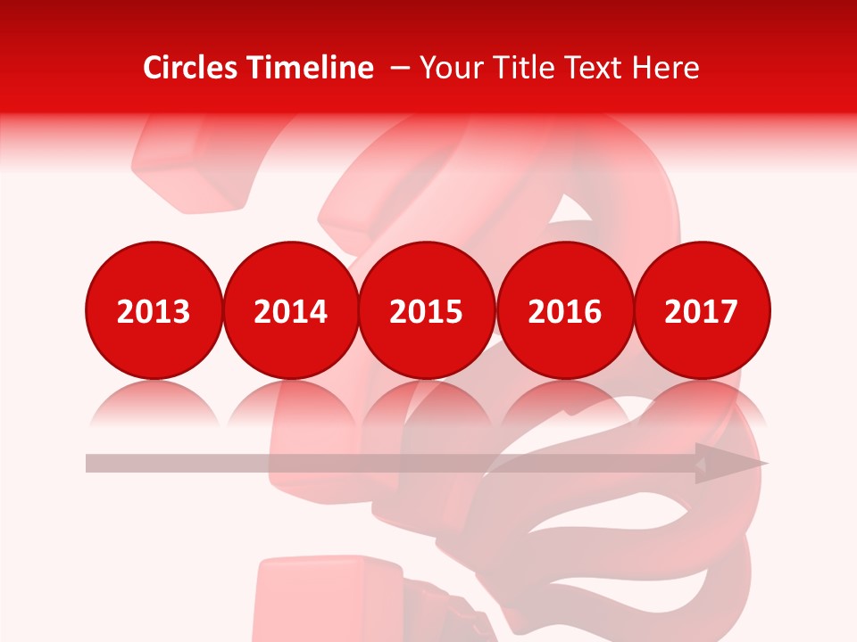 Ask Symbol White PowerPoint Template