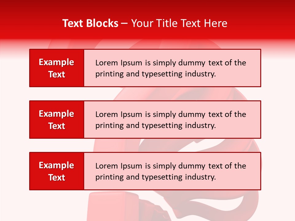 Ask Symbol White PowerPoint Template