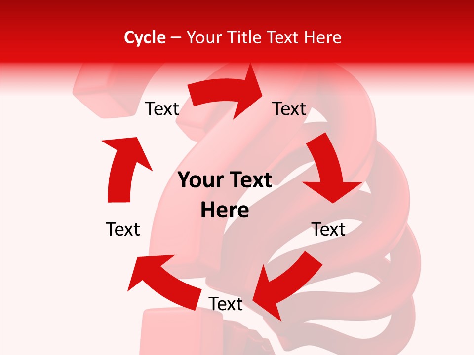 Ask Symbol White PowerPoint Template