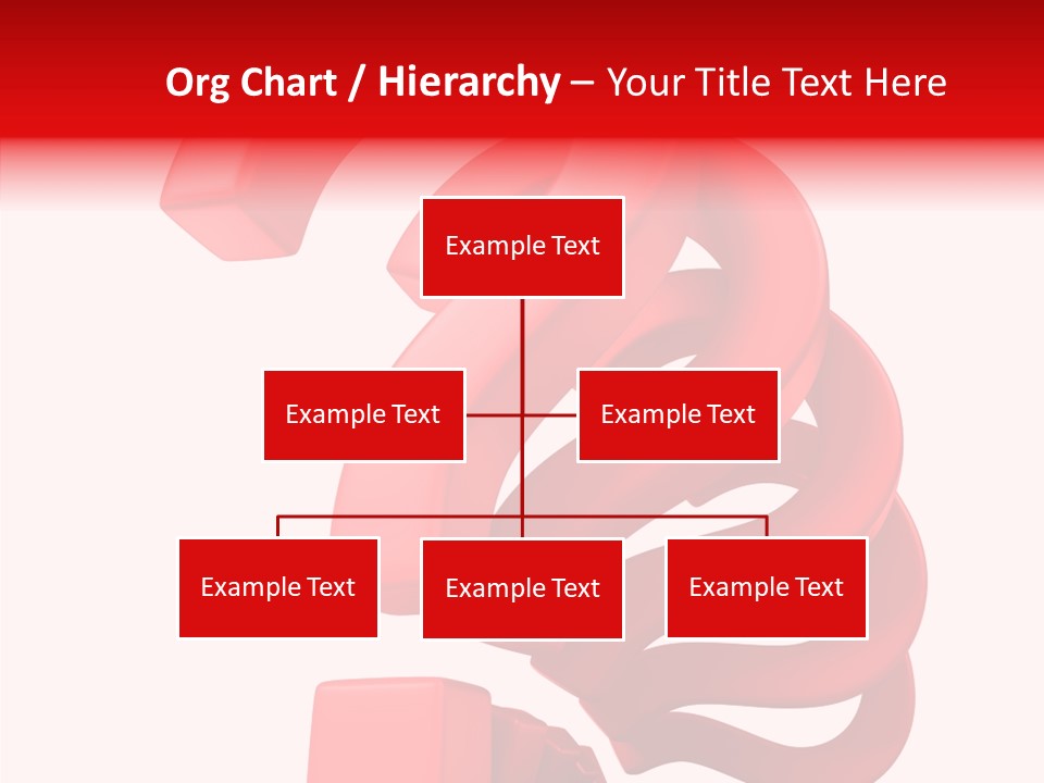Ask Symbol White PowerPoint Template