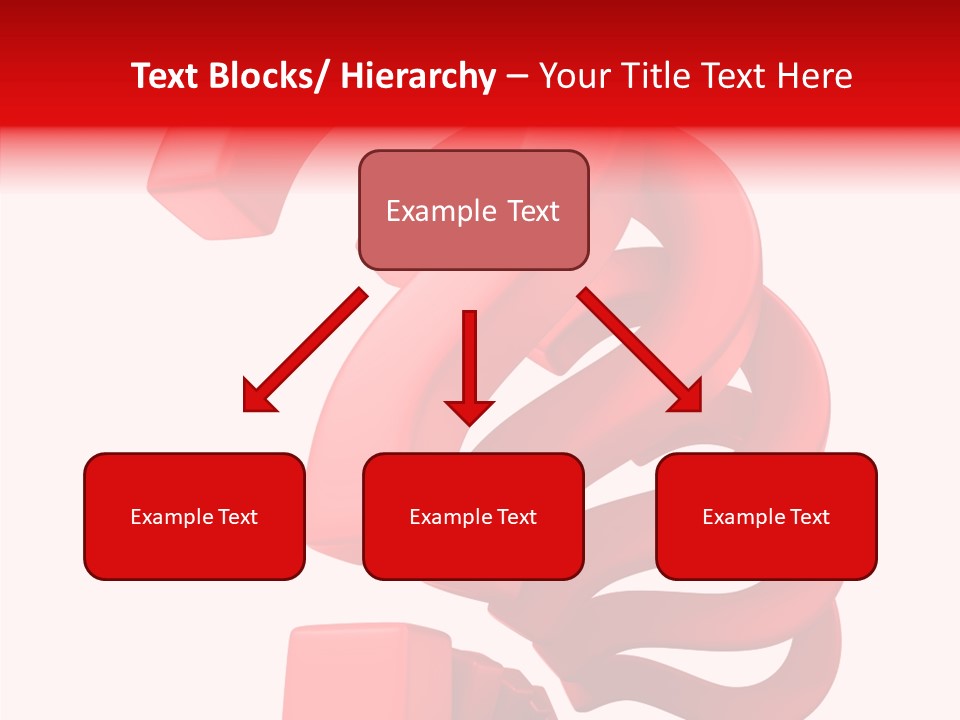 Ask Symbol White PowerPoint Template