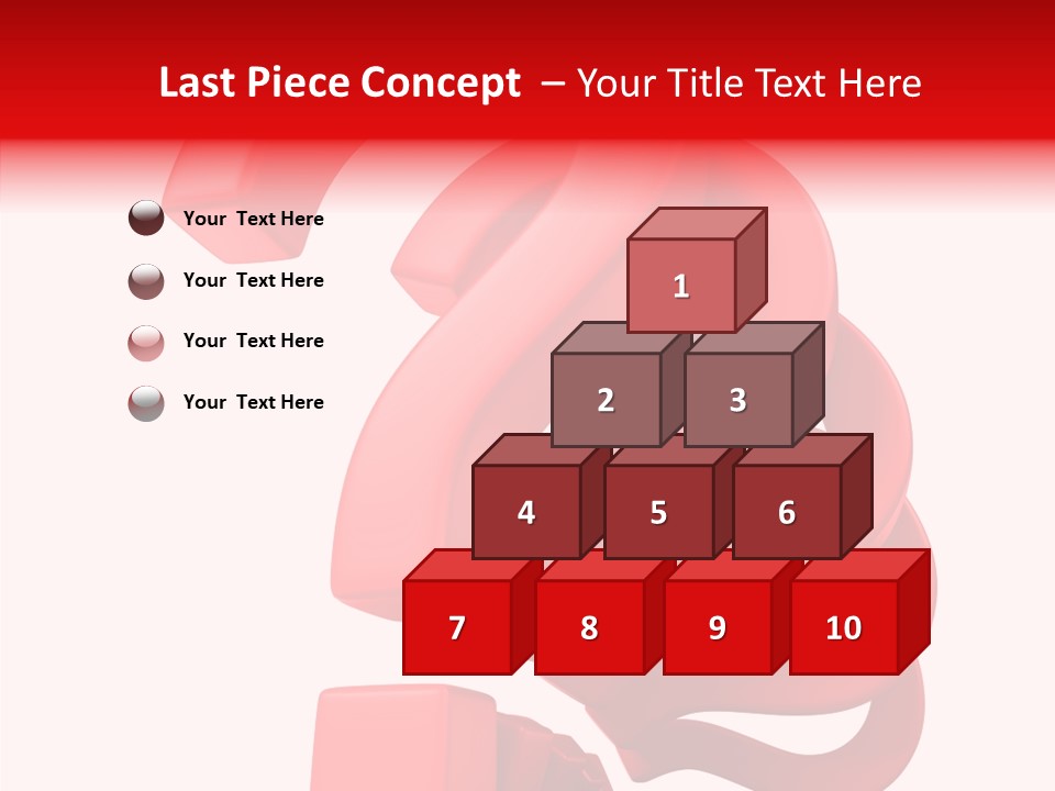 Ask Symbol White PowerPoint Template