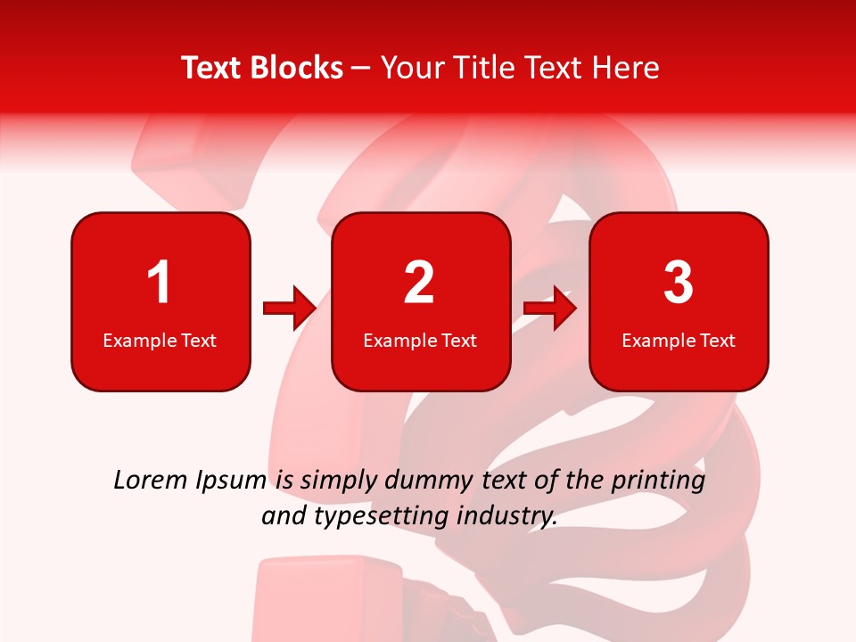 Ask Symbol White PowerPoint Template