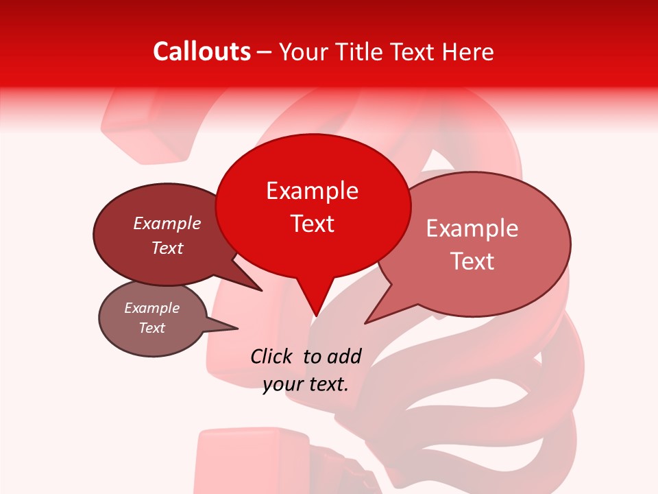 Ask Symbol White PowerPoint Template
