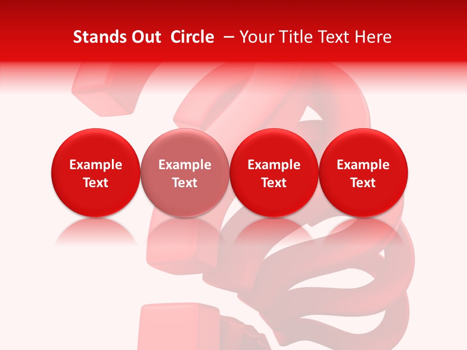 Ask Symbol White PowerPoint Template