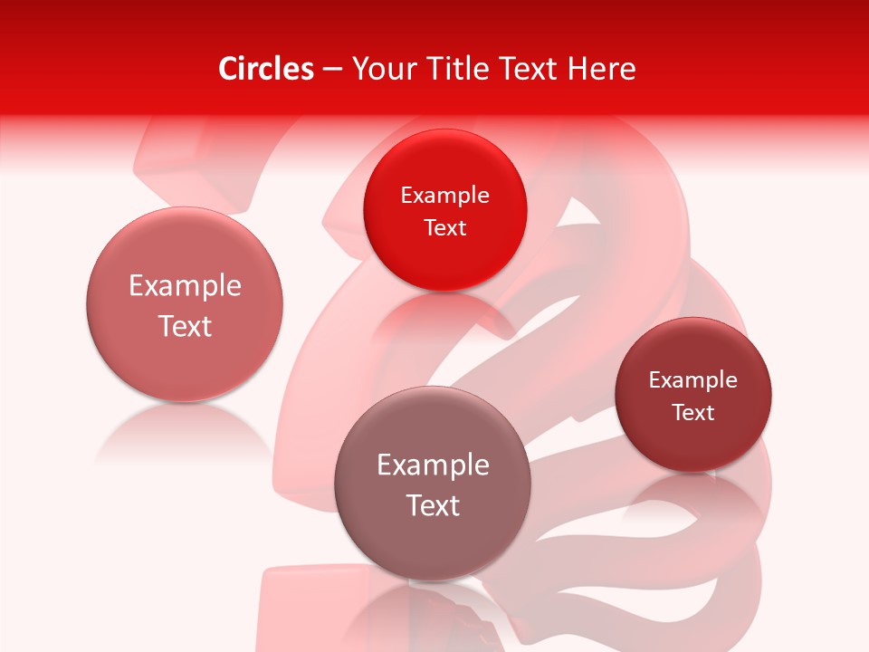 Ask Symbol White PowerPoint Template