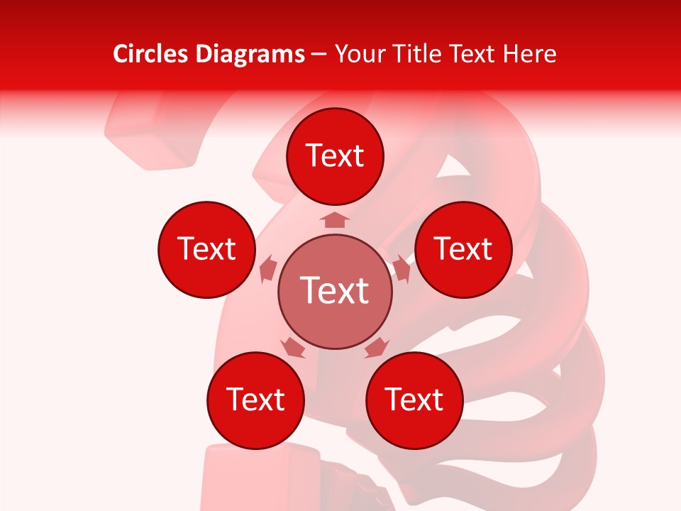 Ask Symbol White PowerPoint Template