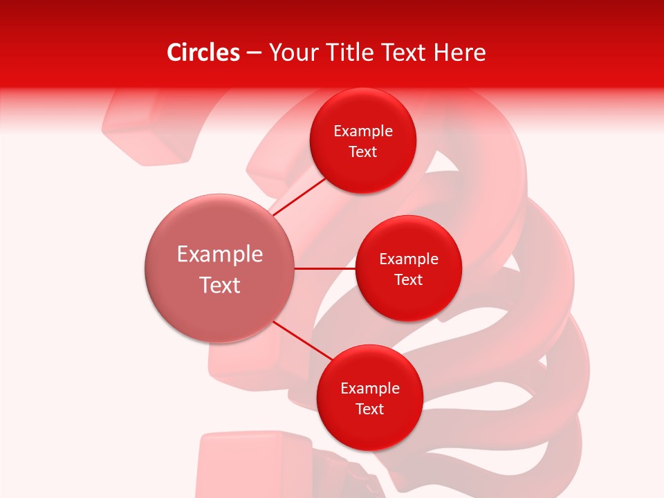 Ask Symbol White PowerPoint Template