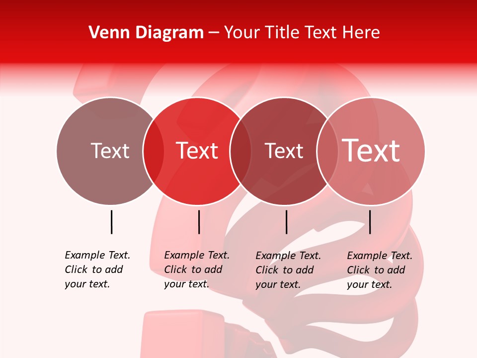Ask Symbol White PowerPoint Template