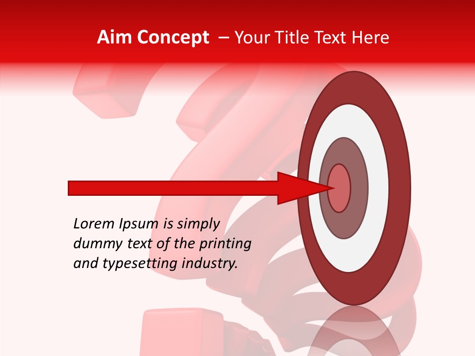 Ask Symbol White PowerPoint Template