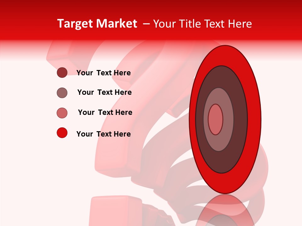 Ask Symbol White PowerPoint Template