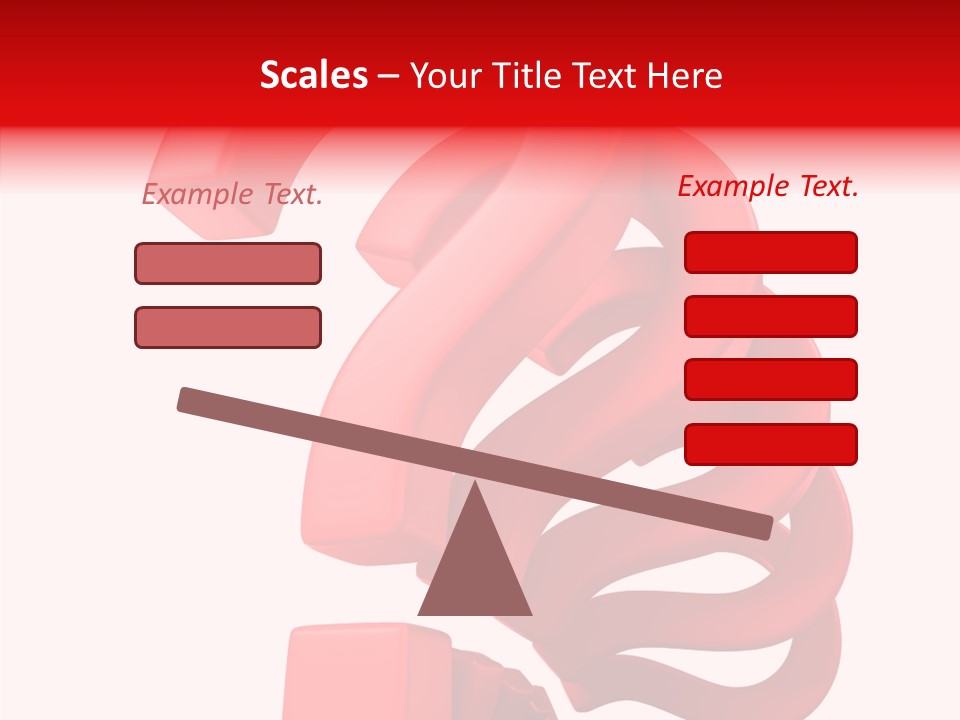 Ask Symbol White PowerPoint Template