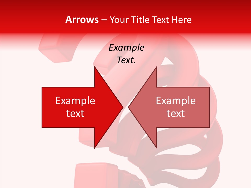 Ask Symbol White PowerPoint Template