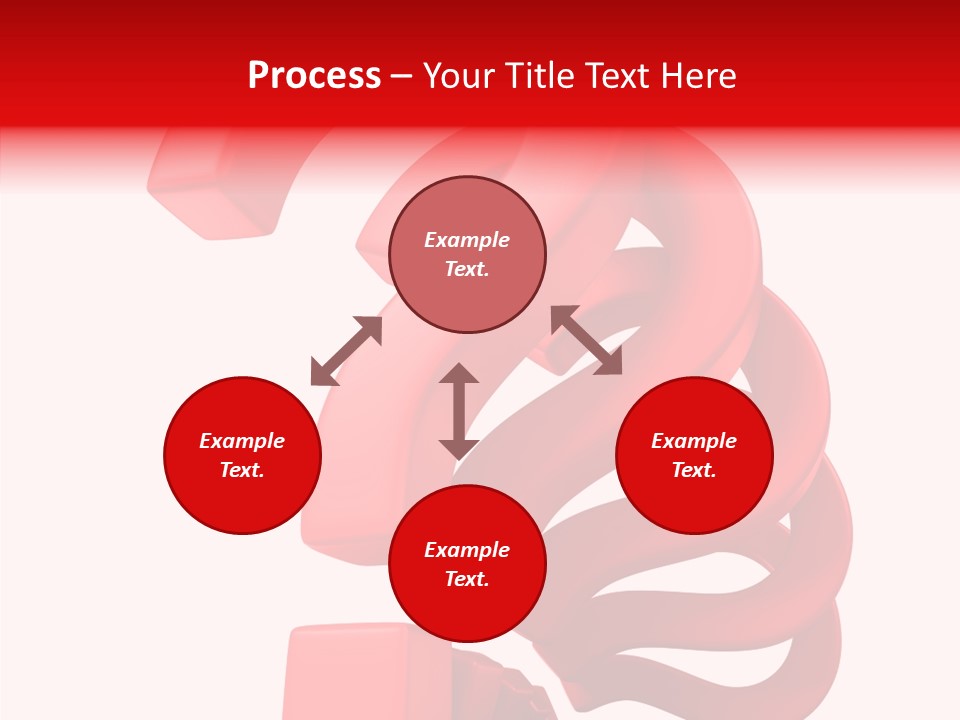 Ask Symbol White PowerPoint Template