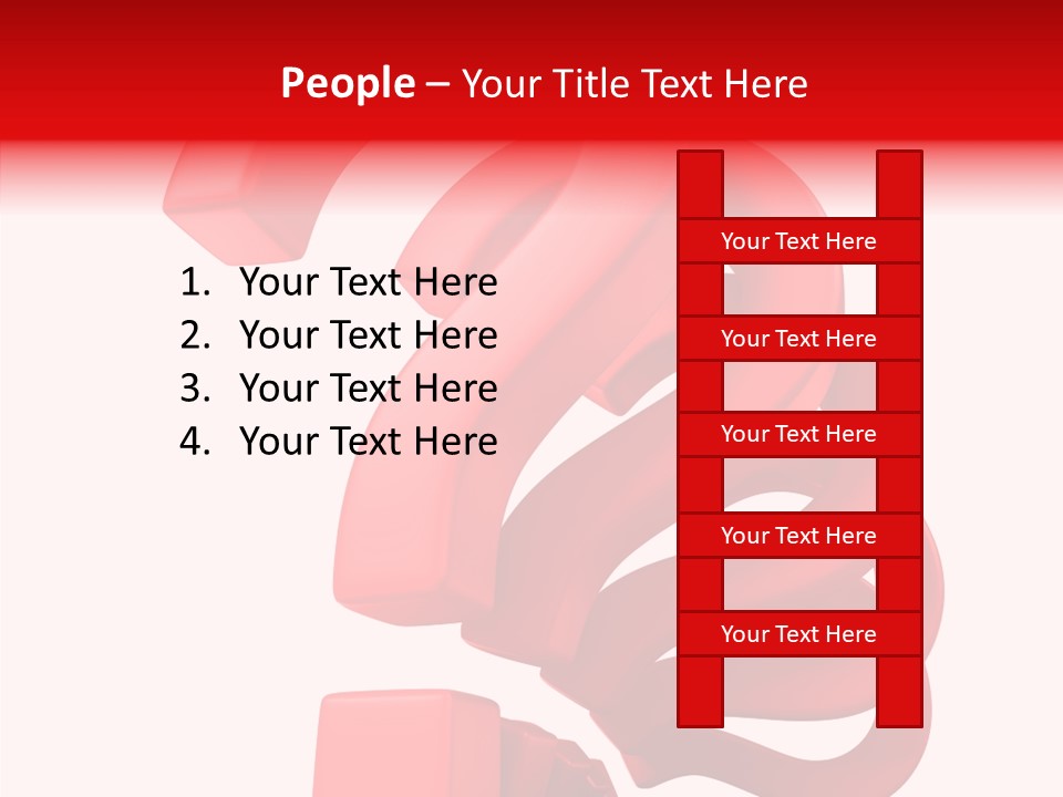 Ask Symbol White PowerPoint Template