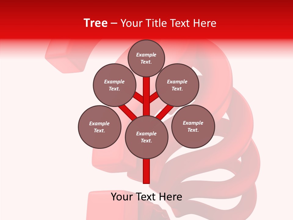 Ask Symbol White PowerPoint Template