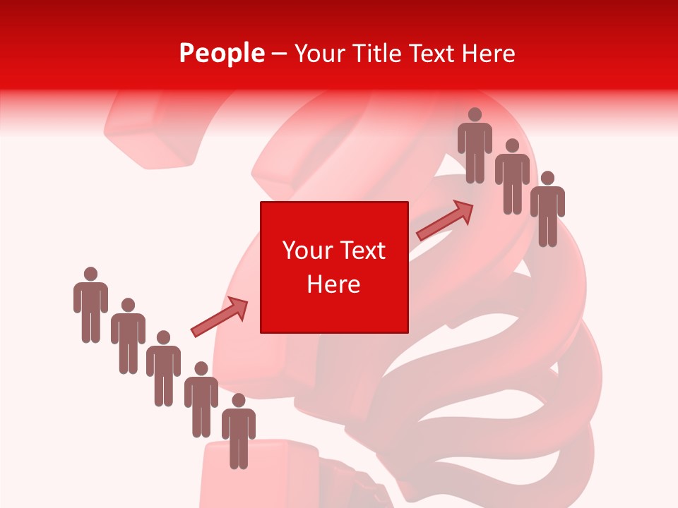 Ask Symbol White PowerPoint Template