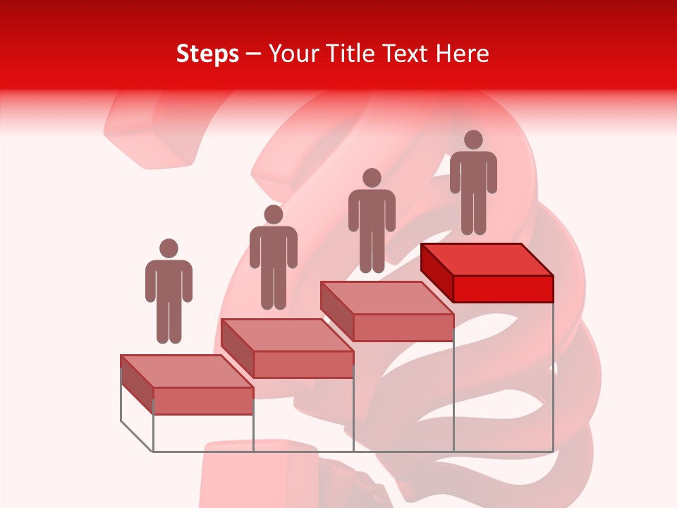 Ask Symbol White PowerPoint Template