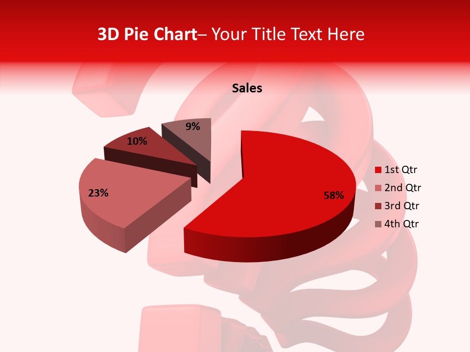 Ask Symbol White PowerPoint Template