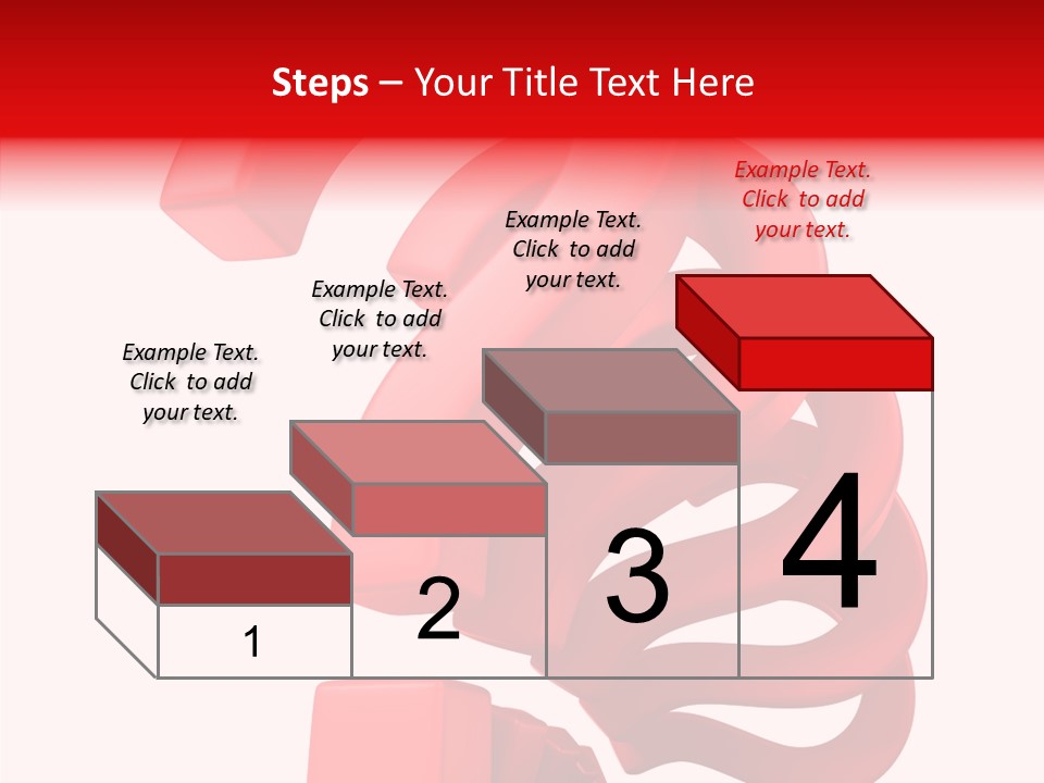 Ask Symbol White PowerPoint Template