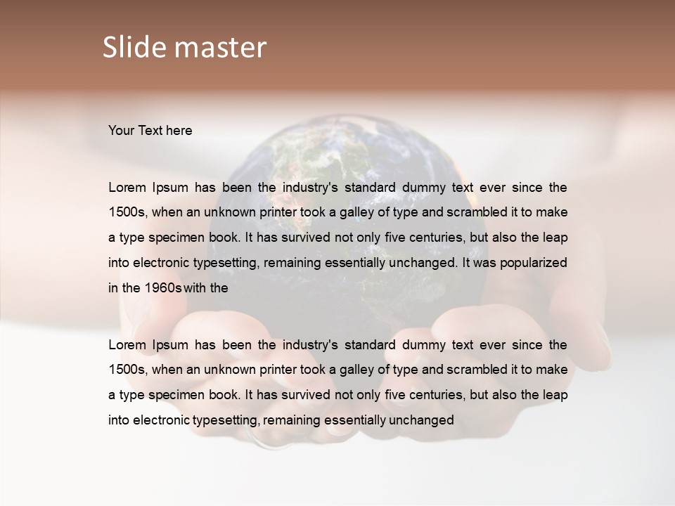 America Save Hold PowerPoint Template