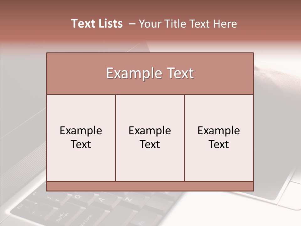 Black Laptop Hand PowerPoint Template