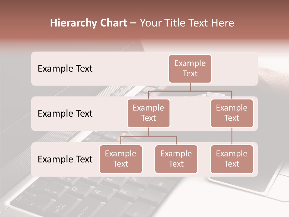 Black Laptop Hand PowerPoint Template