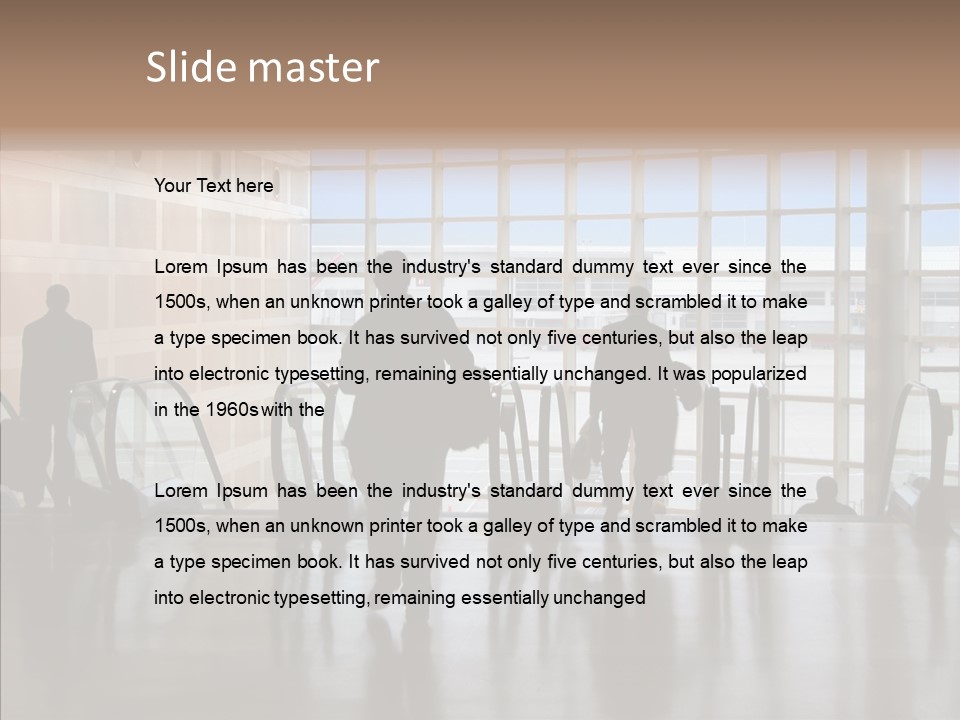 Trip Tunnel Baggage PowerPoint Template