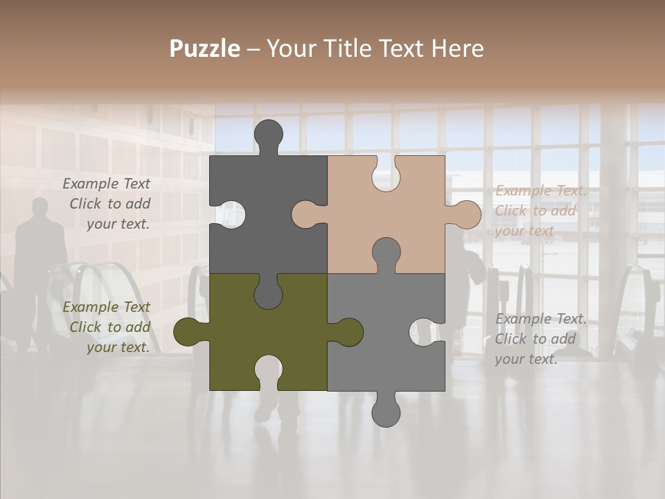 Trip Tunnel Baggage PowerPoint Template