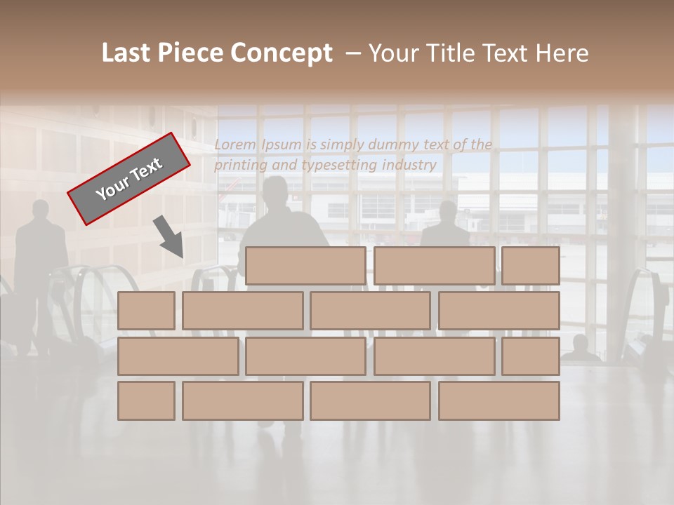 Trip Tunnel Baggage PowerPoint Template