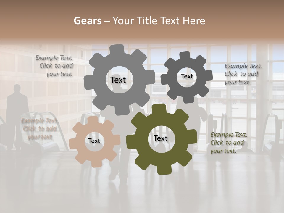 Trip Tunnel Baggage PowerPoint Template