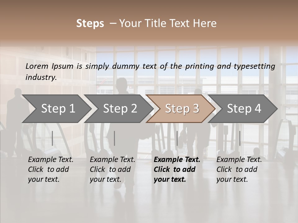 Trip Tunnel Baggage PowerPoint Template