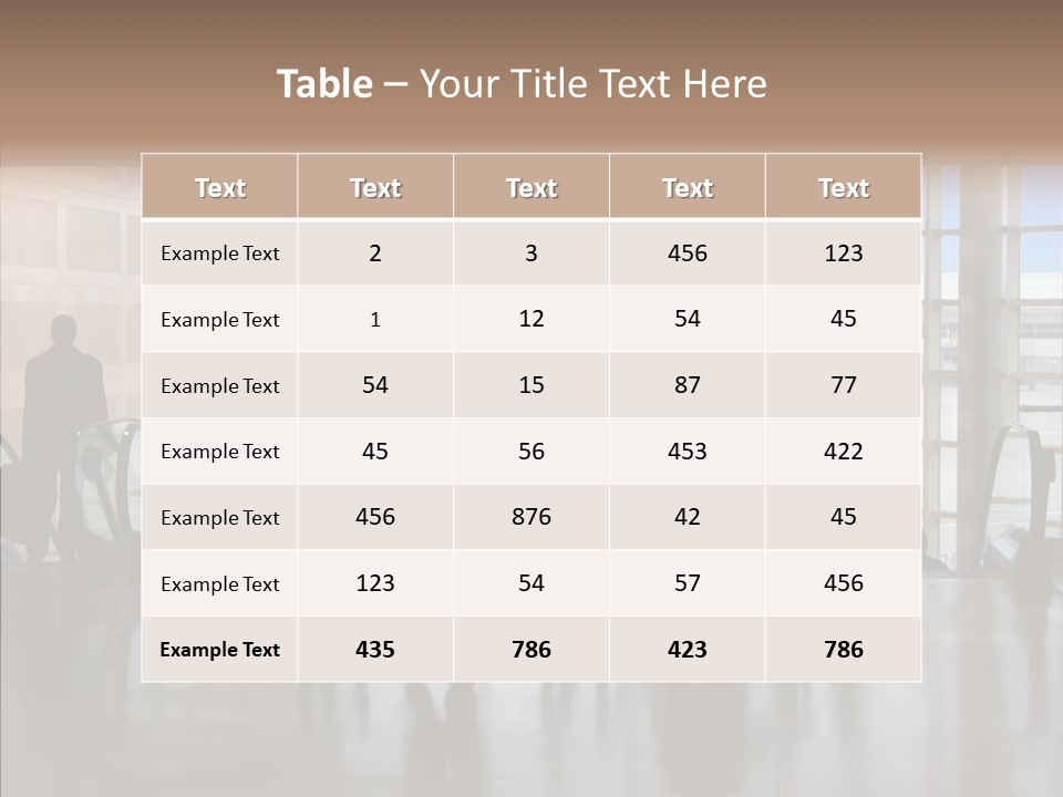 Trip Tunnel Baggage PowerPoint Template