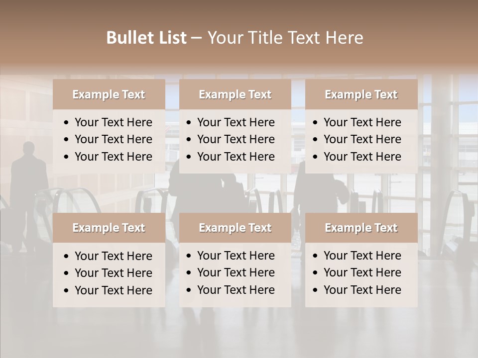 Trip Tunnel Baggage PowerPoint Template