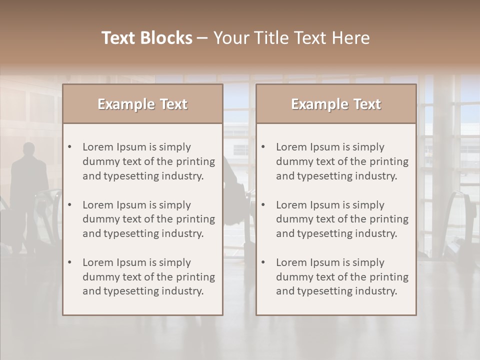 Trip Tunnel Baggage PowerPoint Template