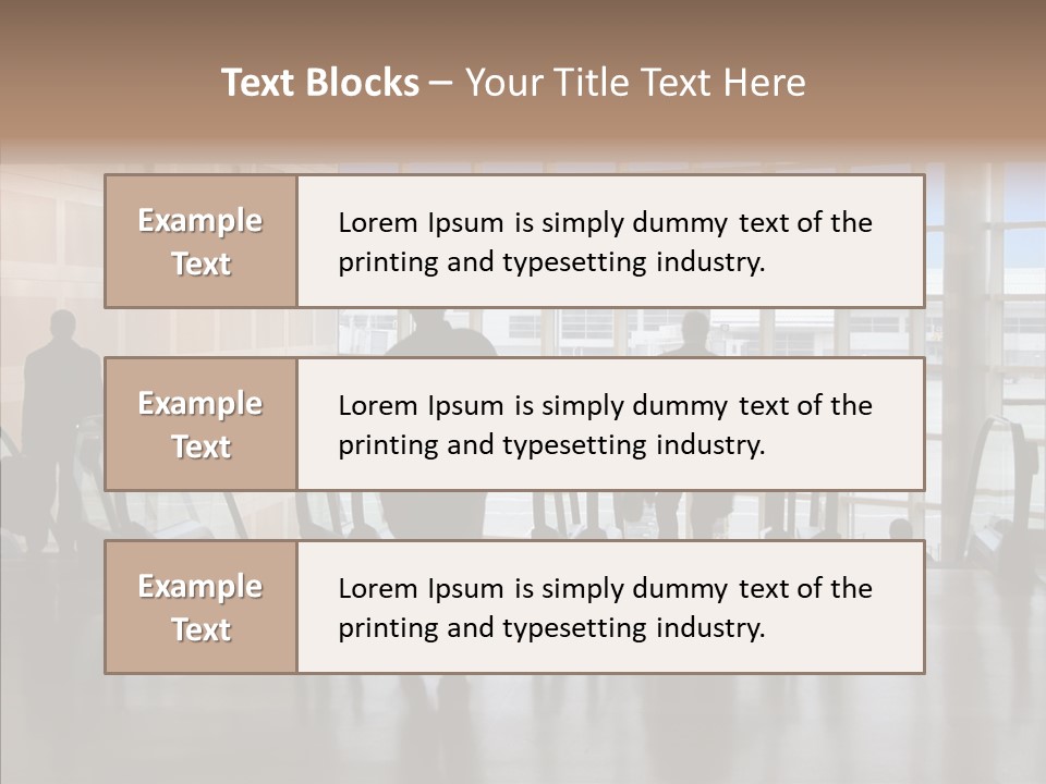 Trip Tunnel Baggage PowerPoint Template