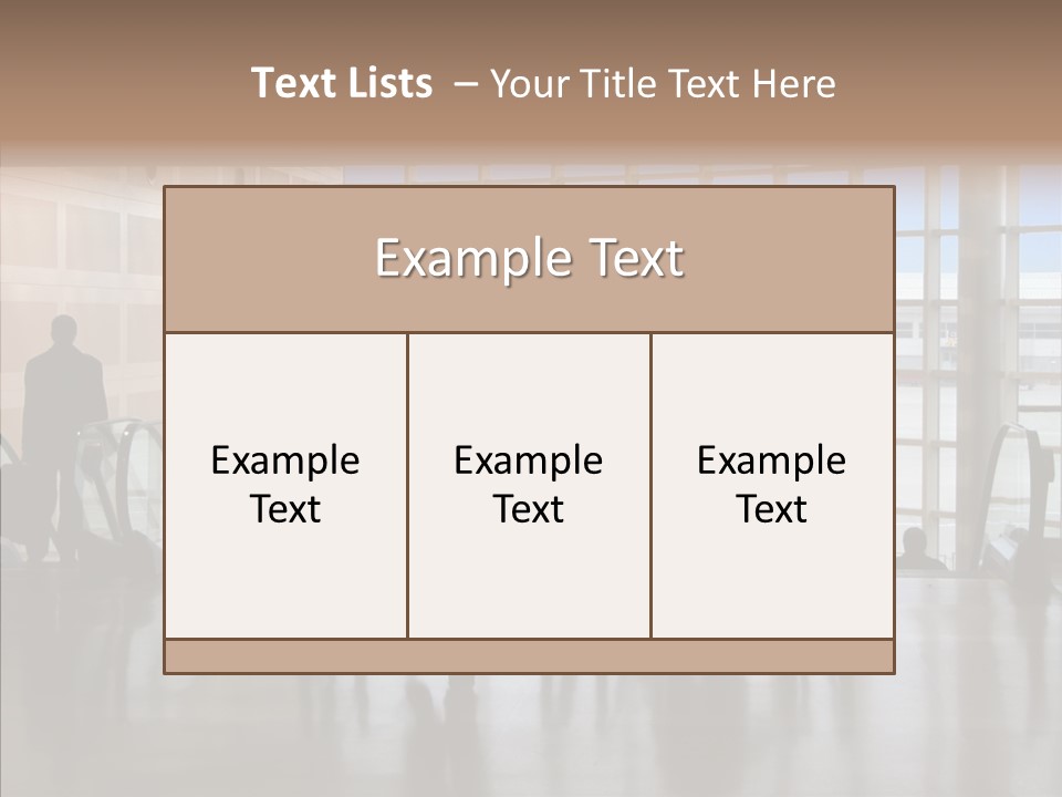 Trip Tunnel Baggage PowerPoint Template