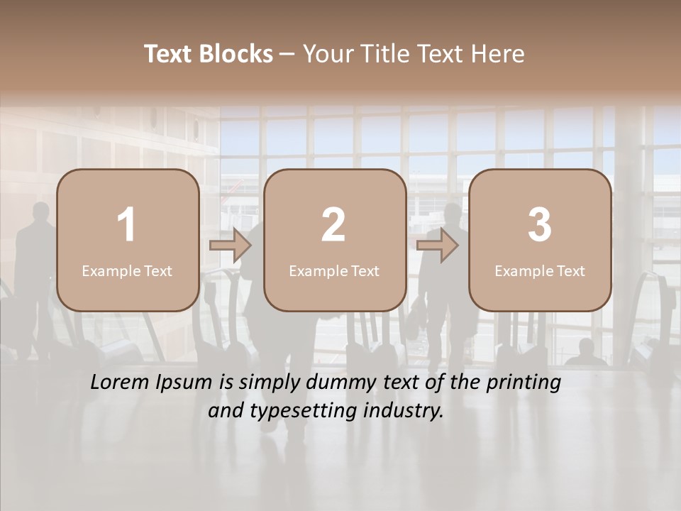 Trip Tunnel Baggage PowerPoint Template