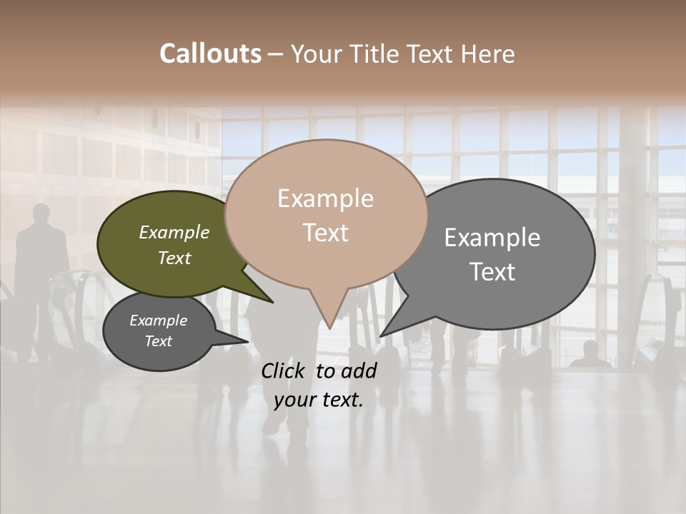 Trip Tunnel Baggage PowerPoint Template