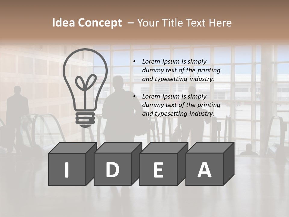 Trip Tunnel Baggage PowerPoint Template