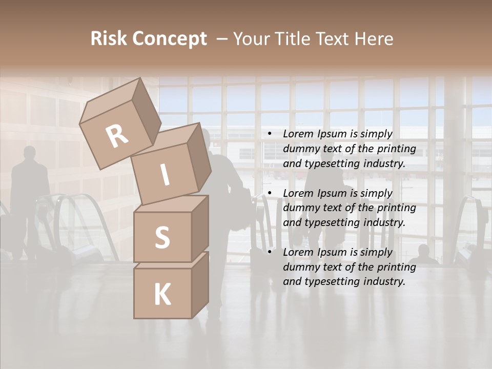 Trip Tunnel Baggage PowerPoint Template