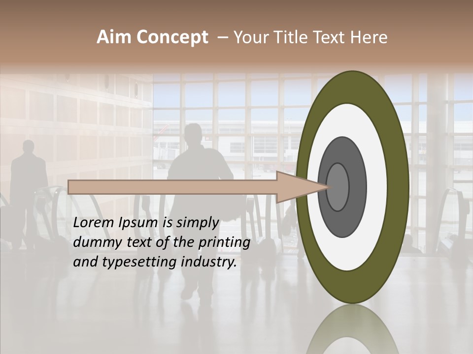 Trip Tunnel Baggage PowerPoint Template