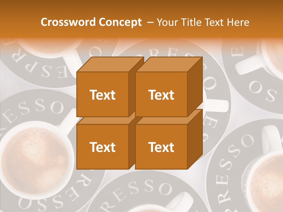 Decaf Brown Cappuccino PowerPoint Template