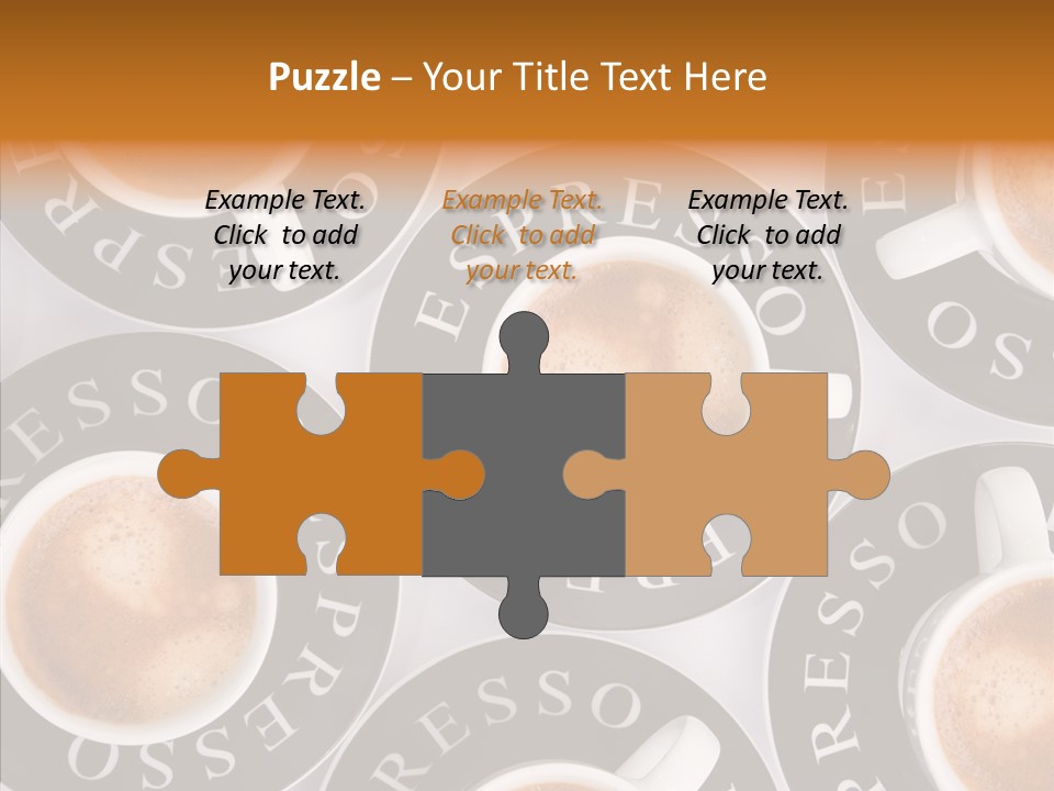 Decaf Brown Cappuccino PowerPoint Template