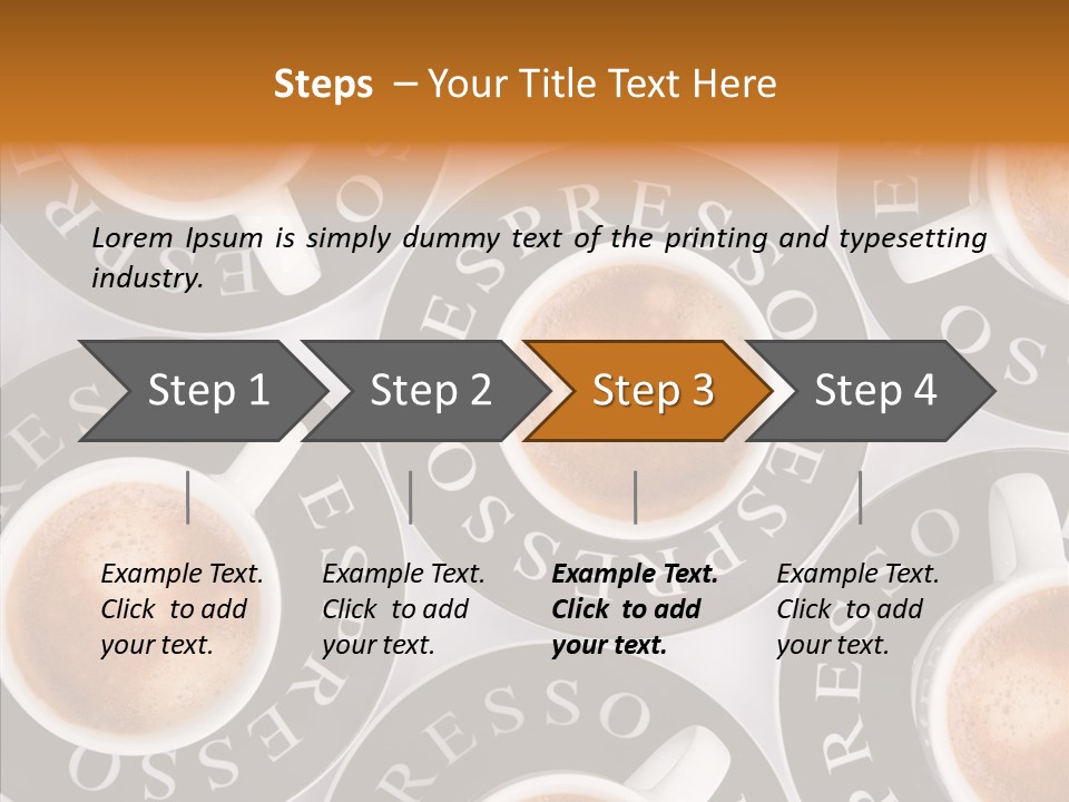 Decaf Brown Cappuccino PowerPoint Template