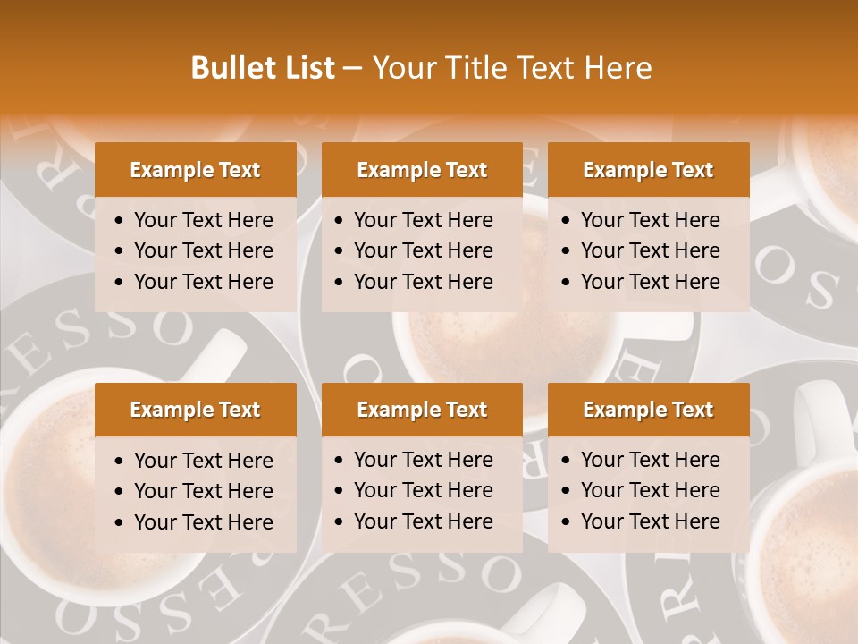 Decaf Brown Cappuccino PowerPoint Template